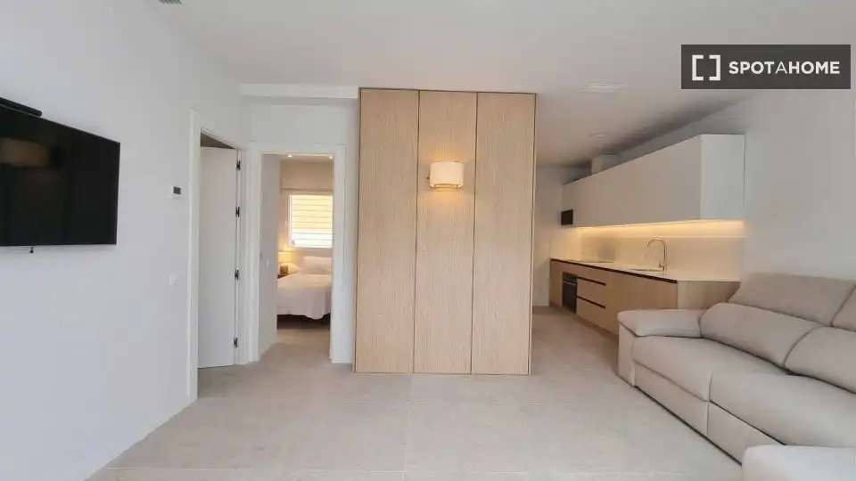 Sala d'estar de Apartament per a compartir en Molina de Segura amb Aire condicionat, Terrassa i Moblat