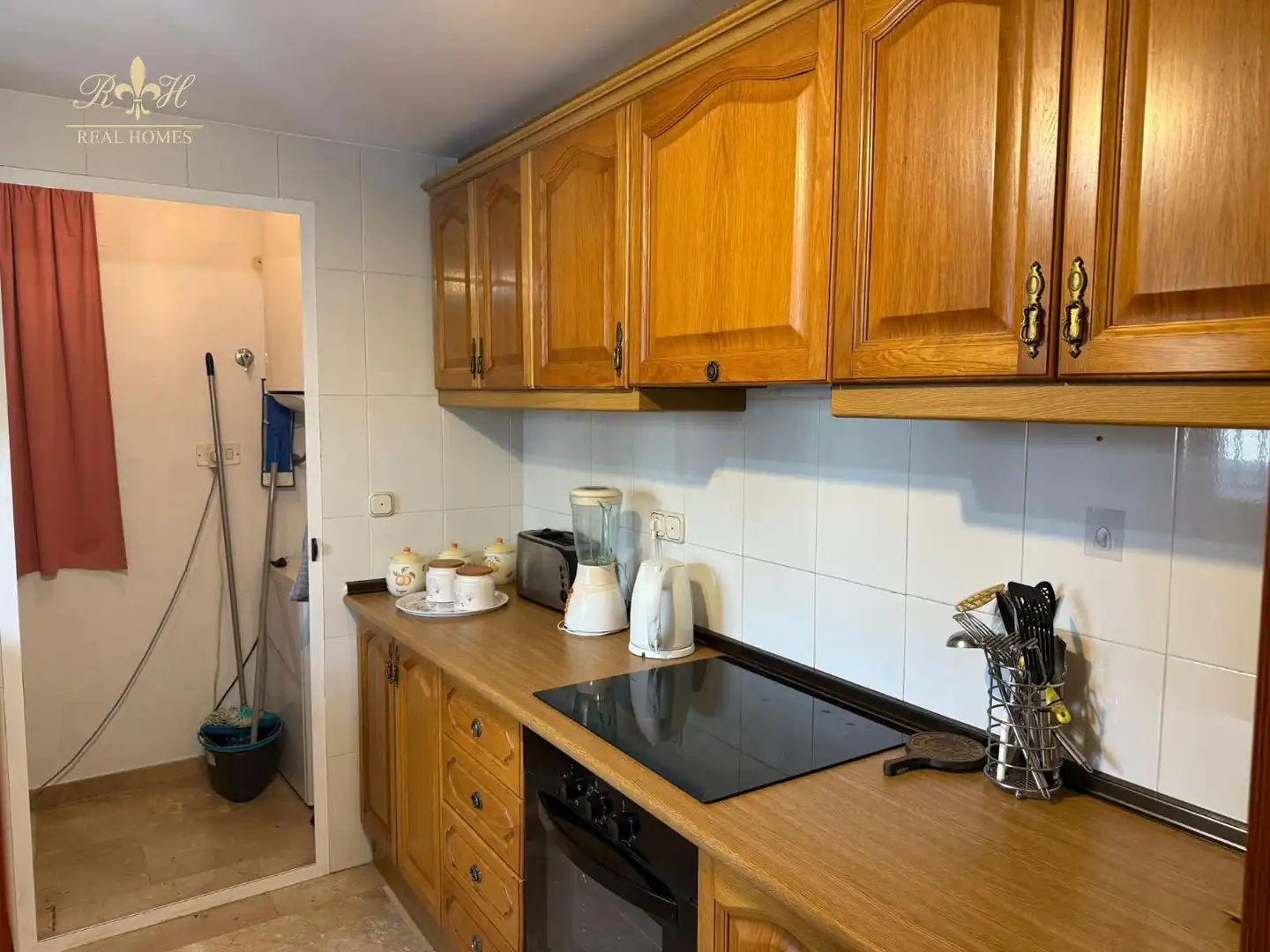 Küche von Wohnung zur Miete in L'Alfàs del Pi mit Klimaanlage, Terrasse und Schwimmbad