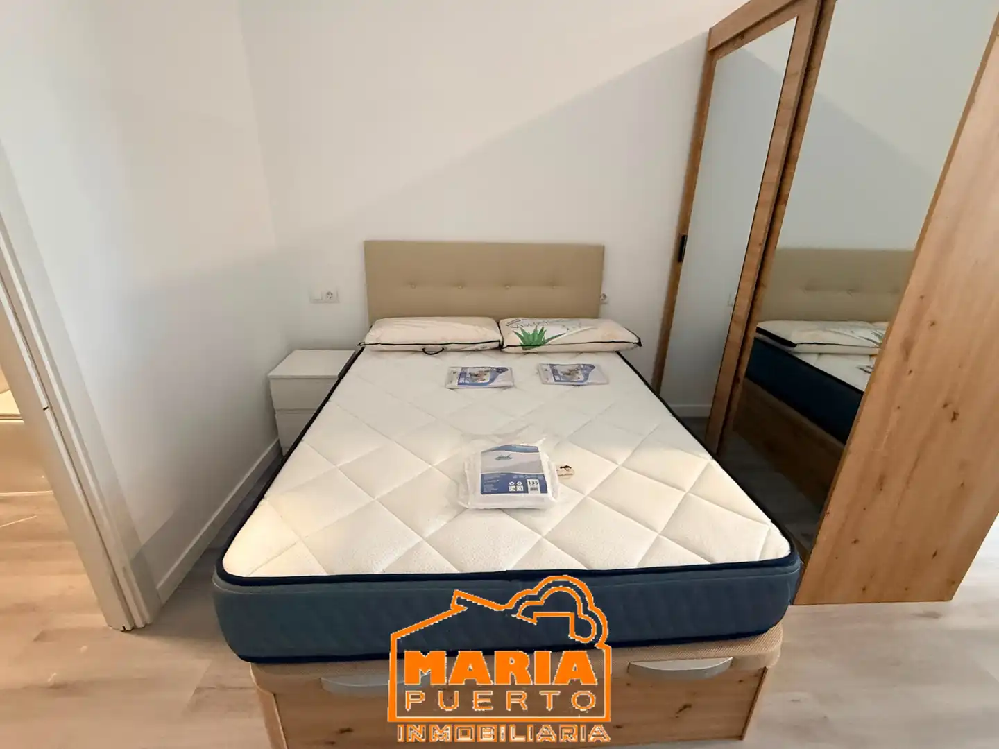Schlafzimmer von Wohnung zur Miete in Málaga mit Klimaanlage und Möbliert