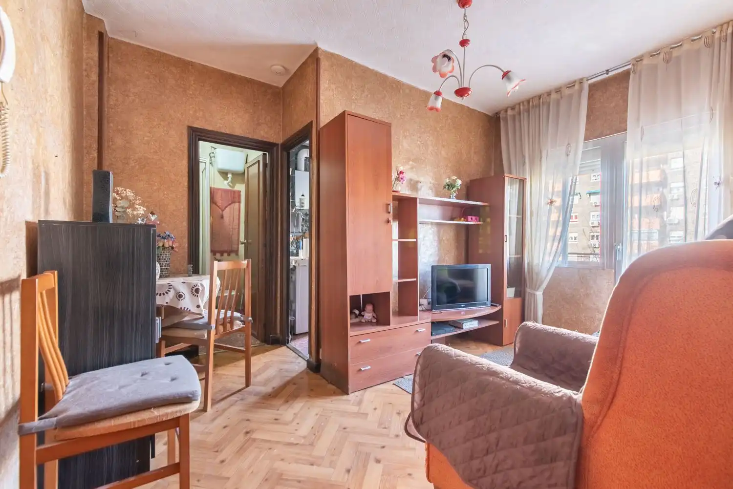 Sala de estar de Piso en venta en Alcorcón con Terraza y Trastero