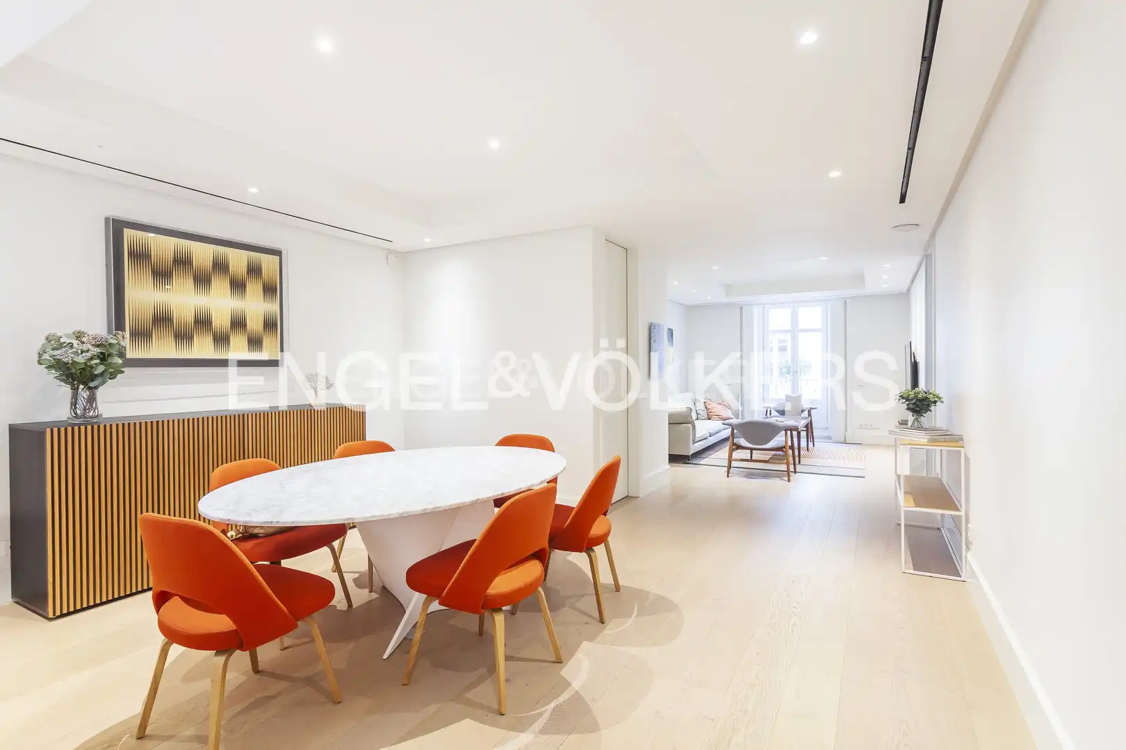 Esszimmer von Wohnung zum Verkauf in Madrid mit Klimaanlage, Heizung und Parkett