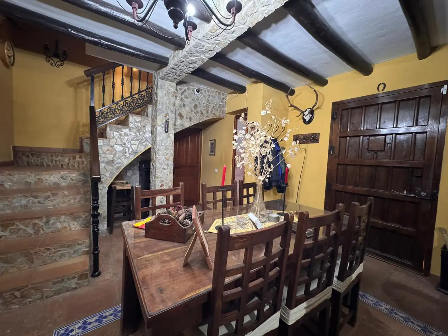 Comedor de Finca rústica en venta en Villanueva del Trabuco con Jardín privado, Trastero y Piscina