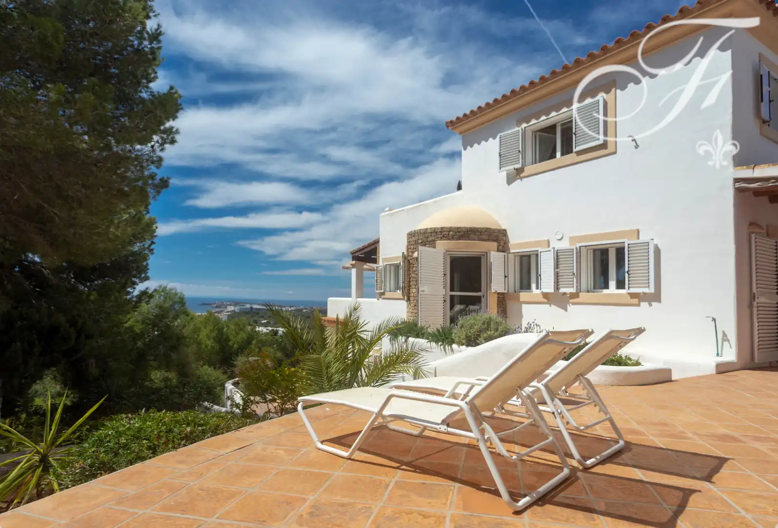 Terraza de Casa adosada en venta en Santa Eulària des Riu con Aire acondicionado, Jardín privado y Terraza