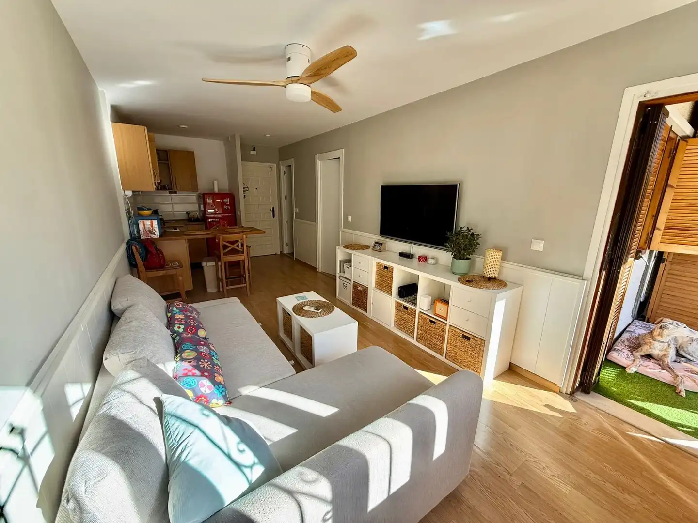 Wohnzimmer von Erdgeschoss zur Miete in San Javier mit Klimaanlage, Terrasse und Möbliert