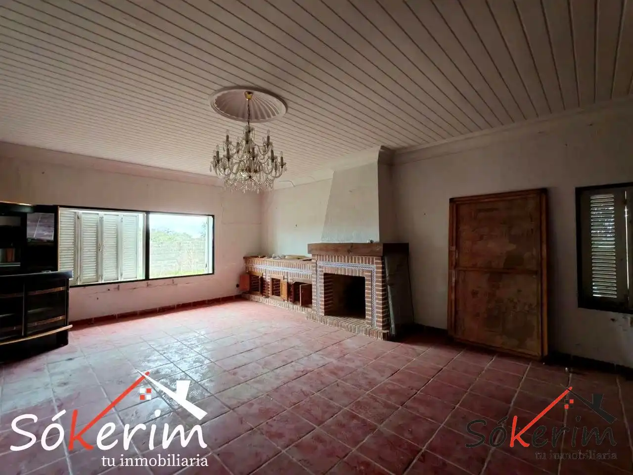 Sala de estar de Piso en venta en San Román de los Montes con Calefacción, Jardín privado y Terraza