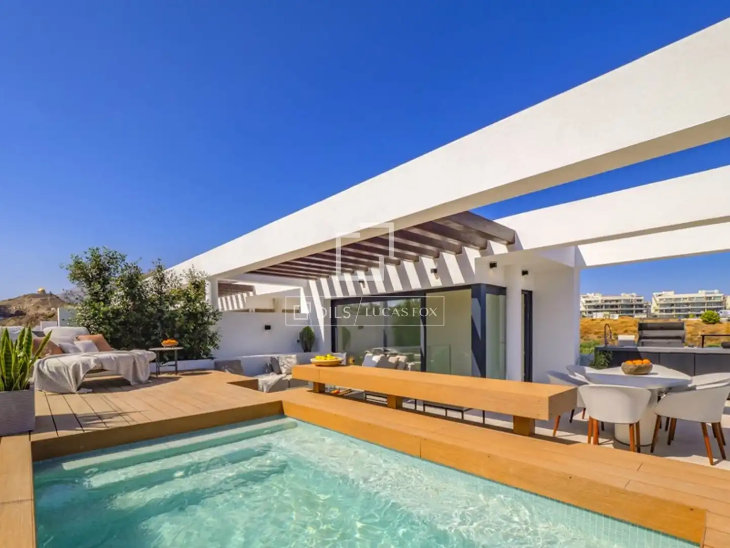 Terraza de Casa o chalet en venta en Benalmádena con Aire acondicionado, Calefacción y Jardín privado