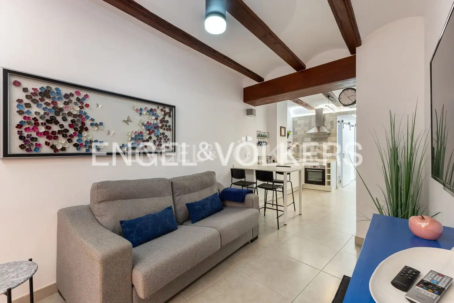 Sala d'estar de Apartament de lloguer en Valencia amb Aire condicionat, Calefacció i Moblat