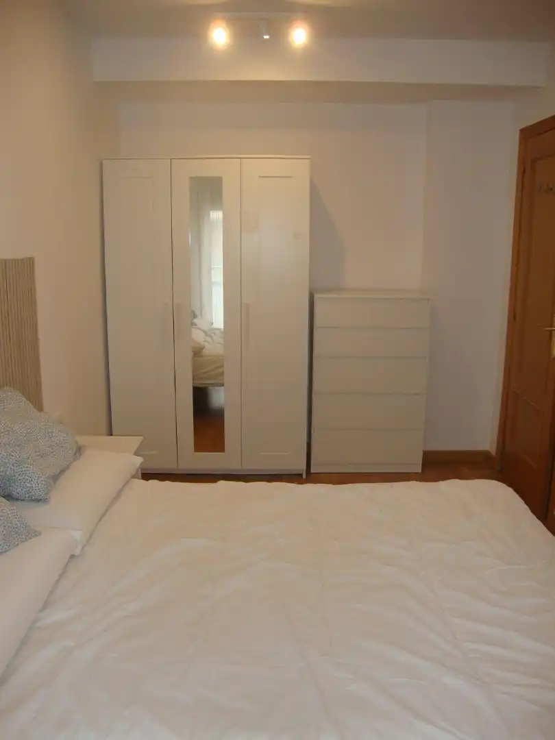 Bedroom of Apartments for rent in Zaragoza  with Heating, Parquet flooring and Furnished