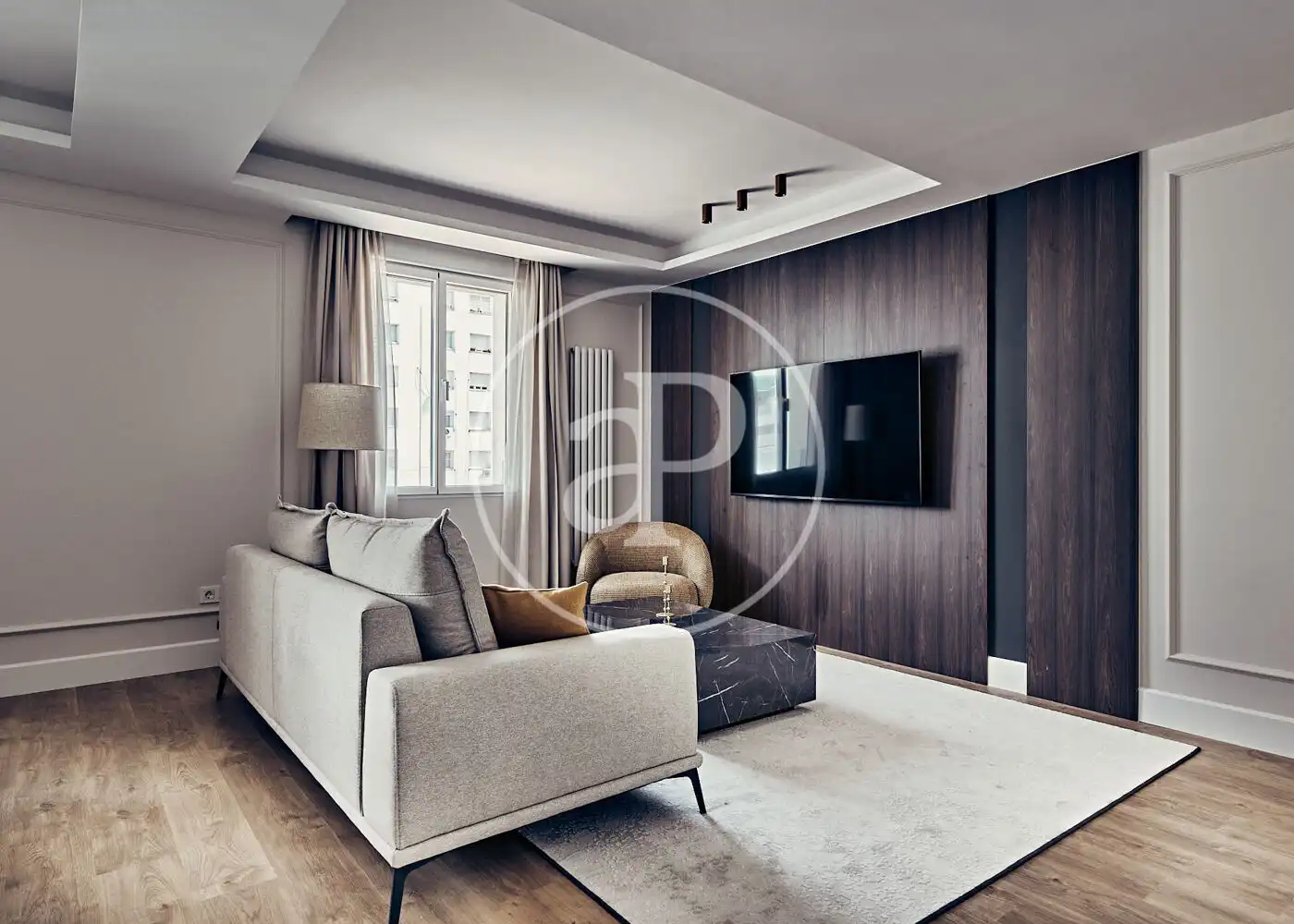 Living room of Flat for sale in Madrid  with Air Conditioner, Heating and Furnished