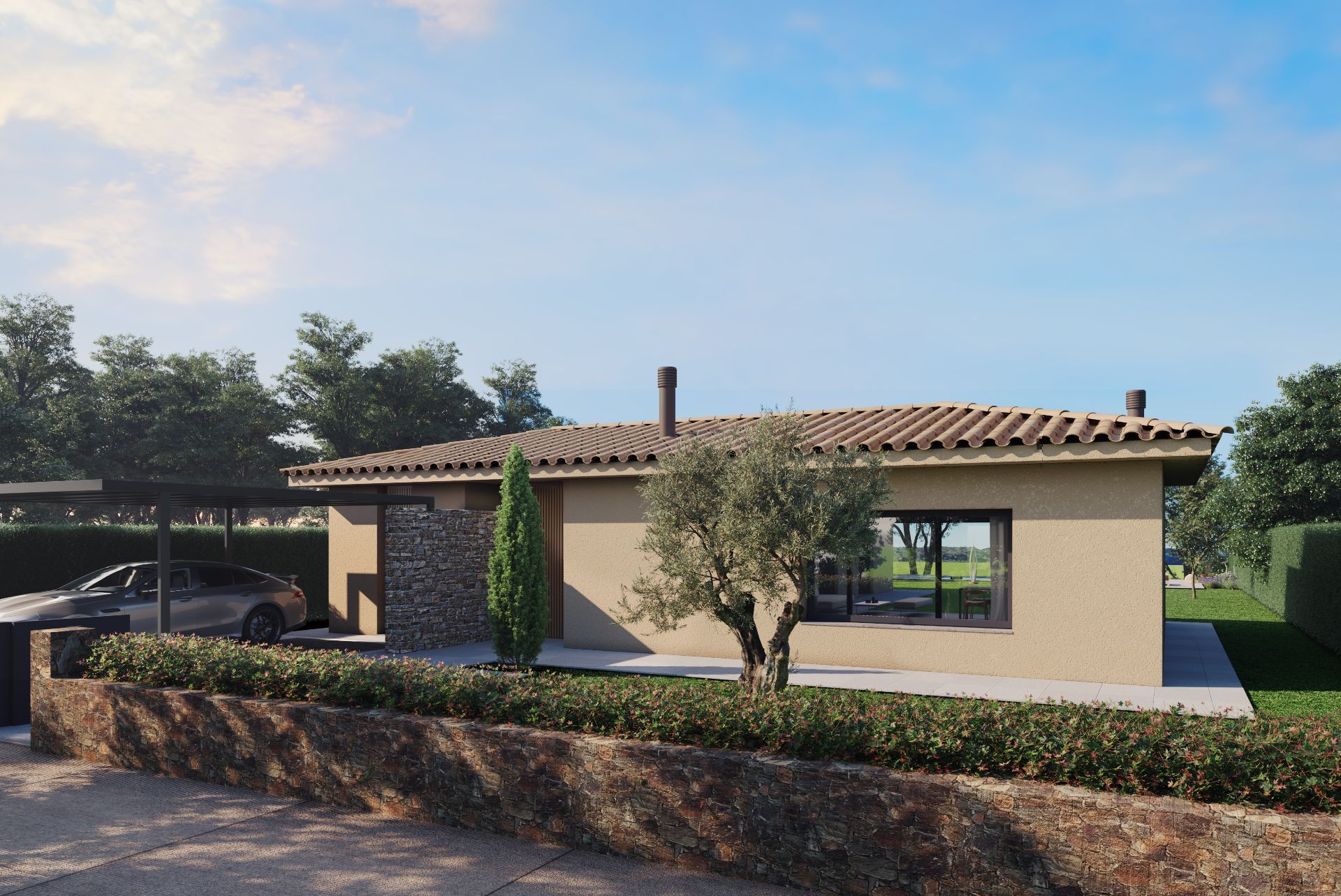 Exterior view of House or chalet for sale in Navata  with Air Conditioner, Heating and Private garden