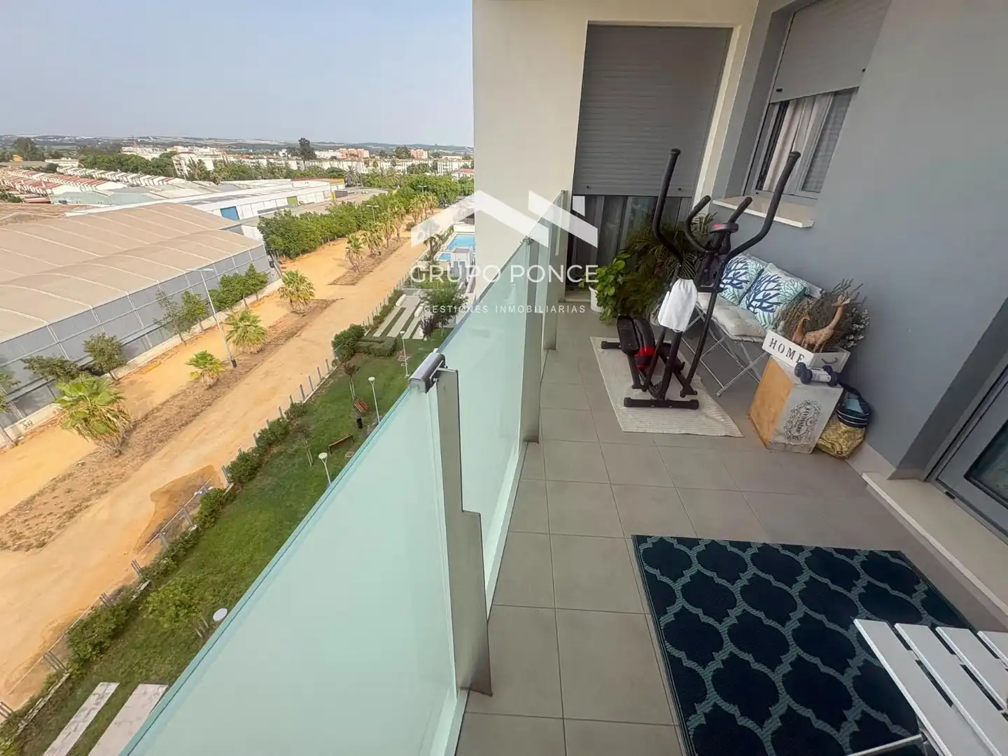 Terrasse von Wohnung zum Verkauf in Jerez de la Frontera mit Abstellraum, Schwimmbad und Gemeinschaftspool