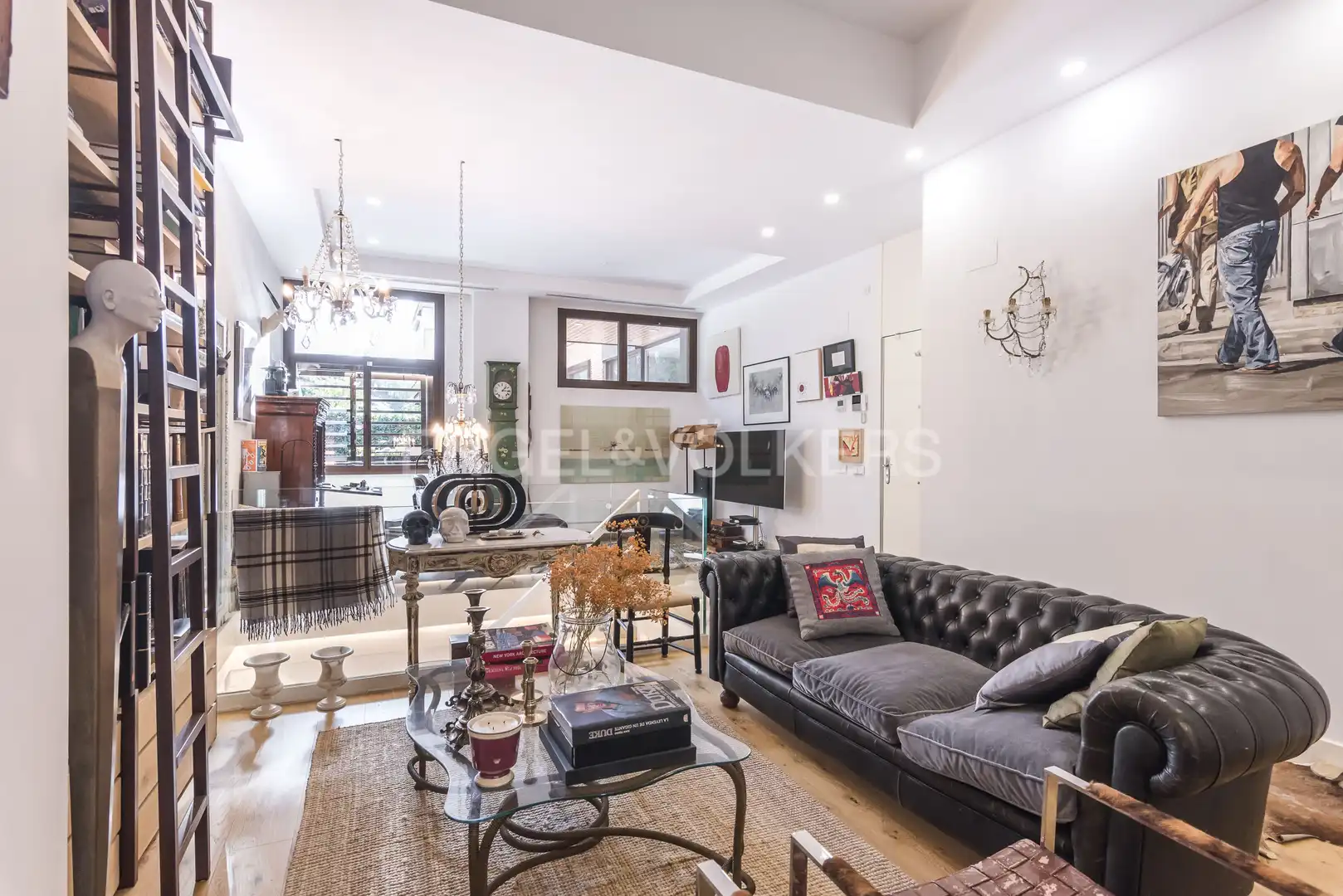 Sala d'estar de Apartament de lloguer en Madrid amb Aire condicionat, Calefacció i Parquet