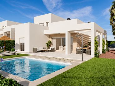 Chalet de obra nueva con piscina en venta en Algorfa