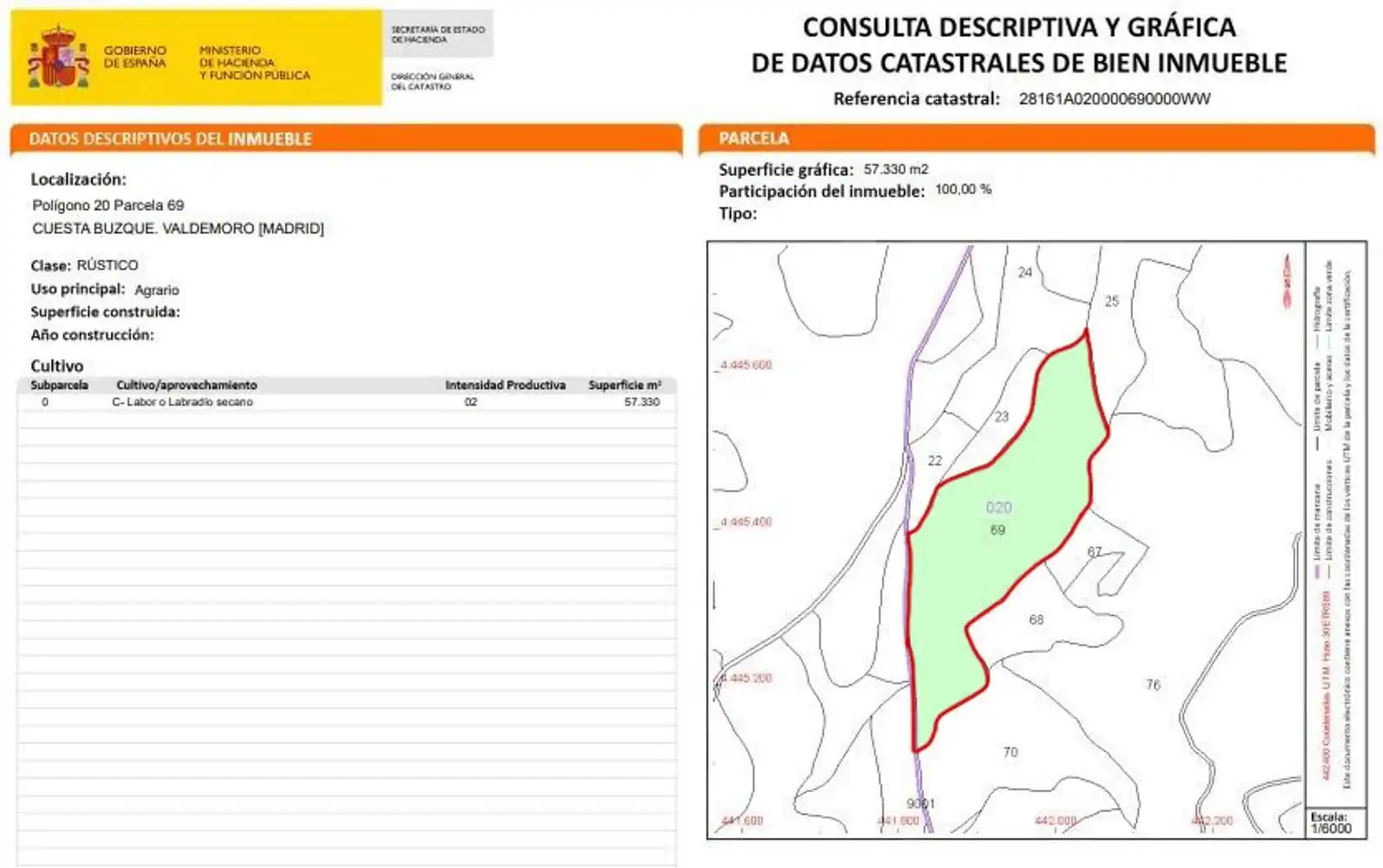 Terreny rústic en venda a Cuesta Buzque polígono 20 parcela 69, imagen 4