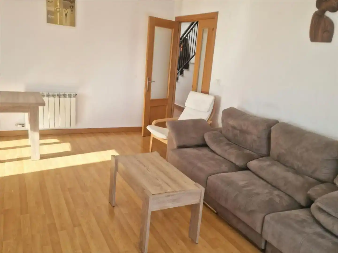 Sala de estar de Piso en venta en Boquiñeni con Aire acondicionado, Parquet y Amueblado