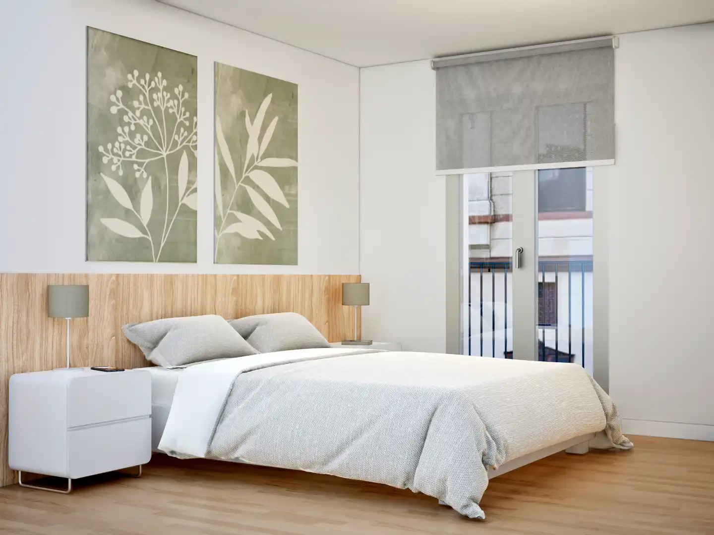 Schlafzimmer von Maisonette zum Verkauf in Terrassa mit Klimaanlage, Heizung und Privatgarten