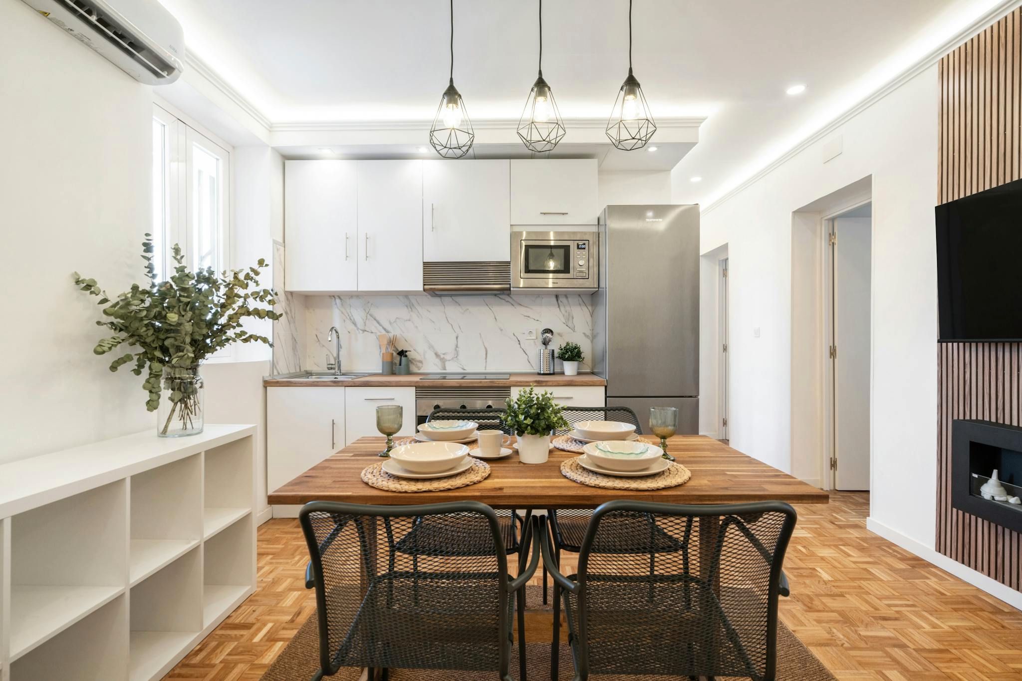 Küche von Wohnung zur Miete in  Madrid Capital mit Klimaanlage, Heizung und Möbliert