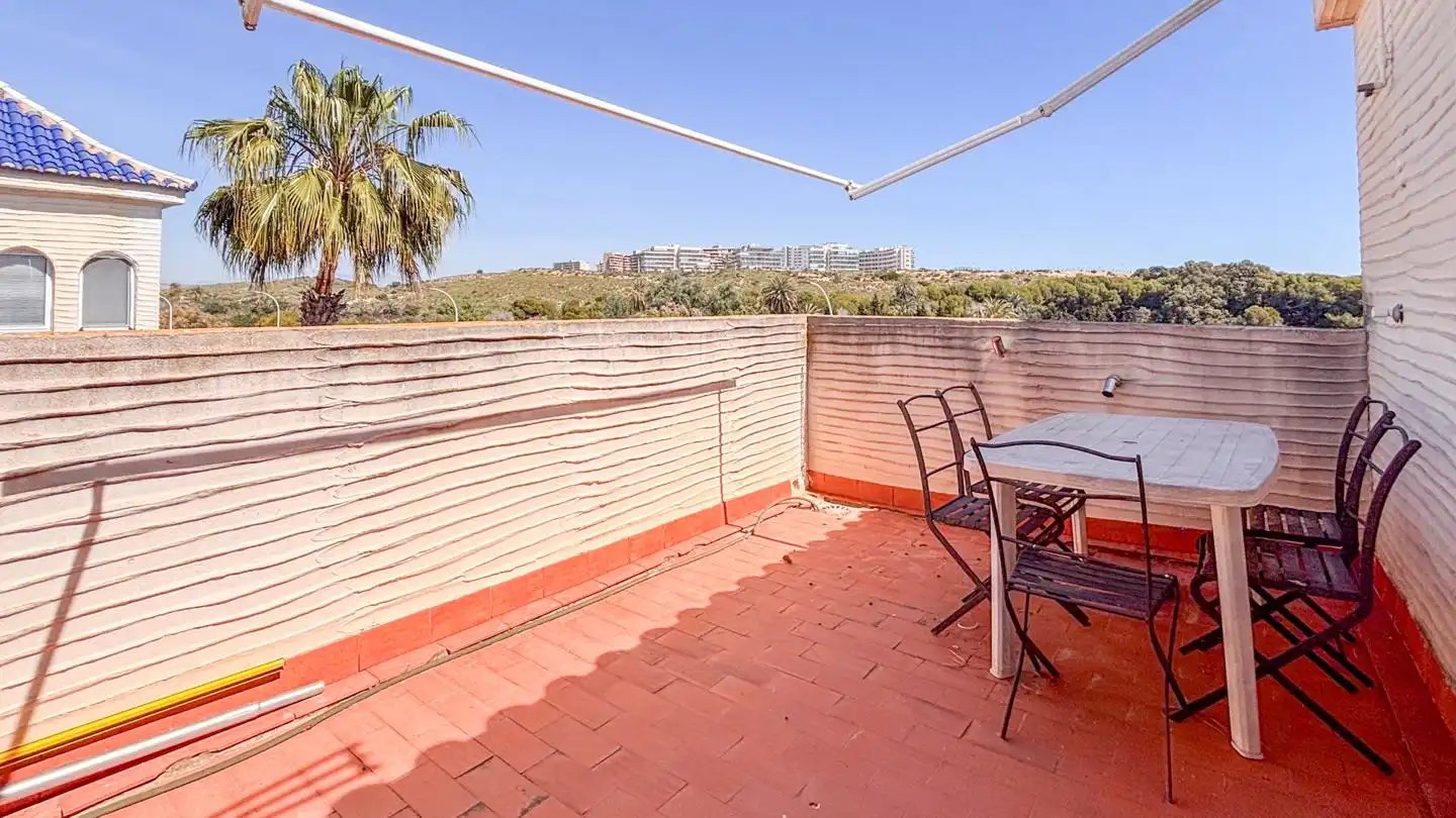 Terrassa de Casa adosada en venda en Santa Pola amb Aire condicionat, Jardí privat i Terrassa