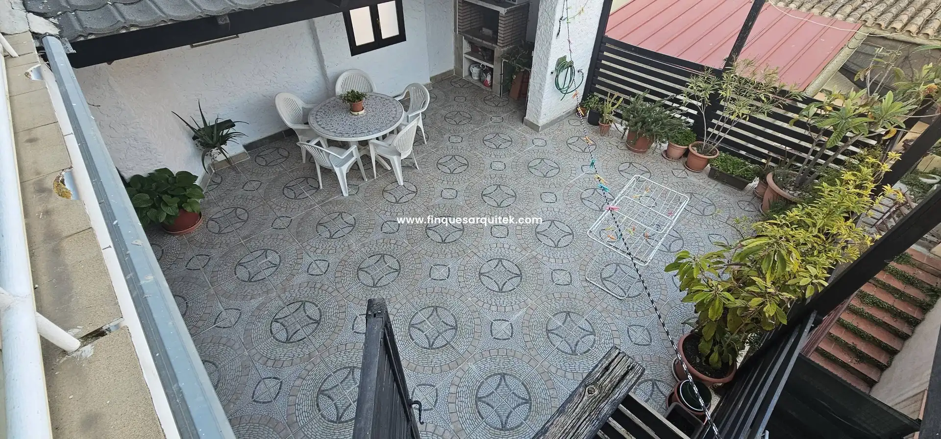 Terrassa de Casa o xalet en venda en Rosselló amb Aire condicionat, Jardí privat i Terrassa
