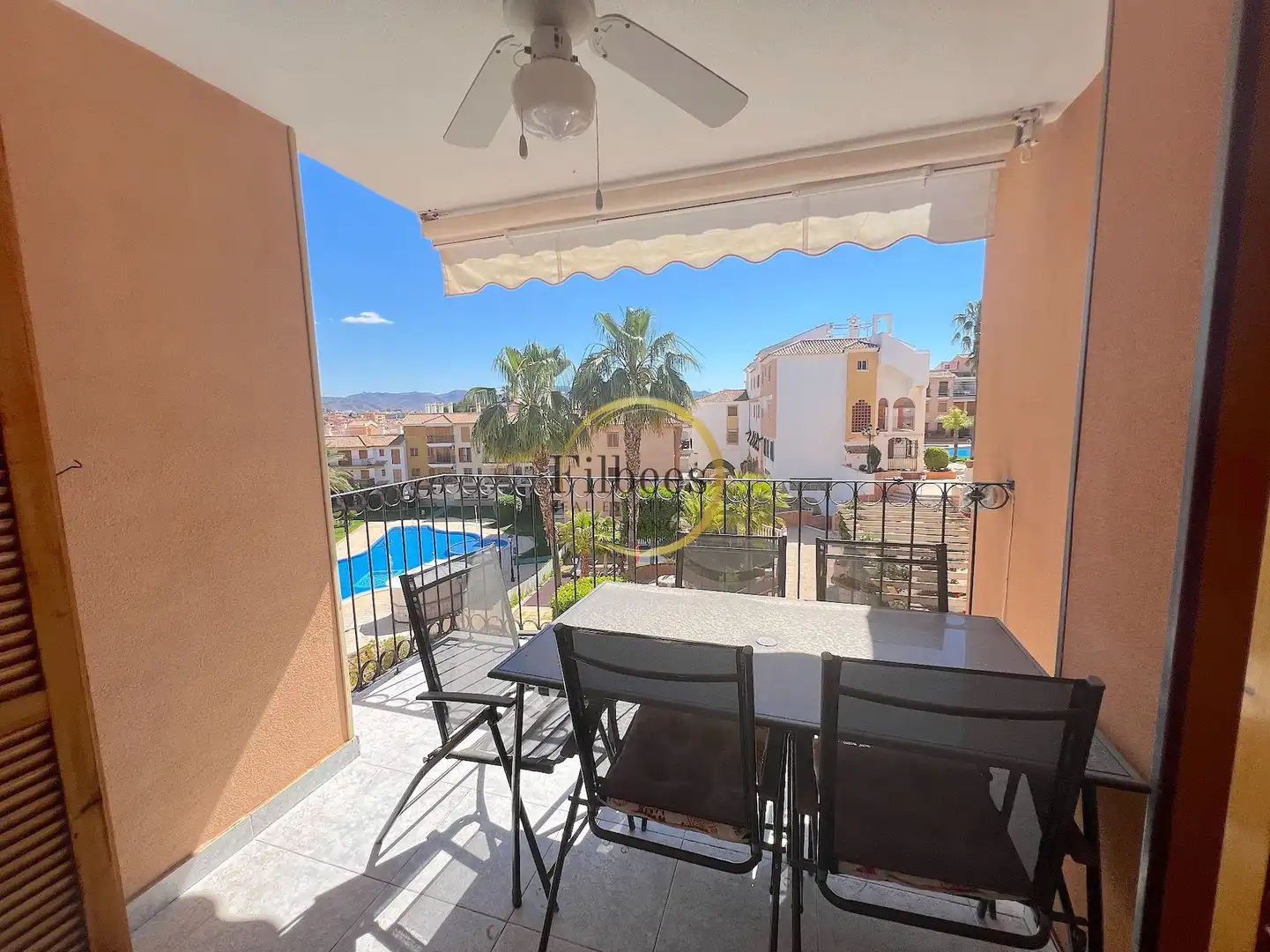 Terraza de Apartamento en venta en Mazarrón con Aire acondicionado, Calefacción y Jardín privado