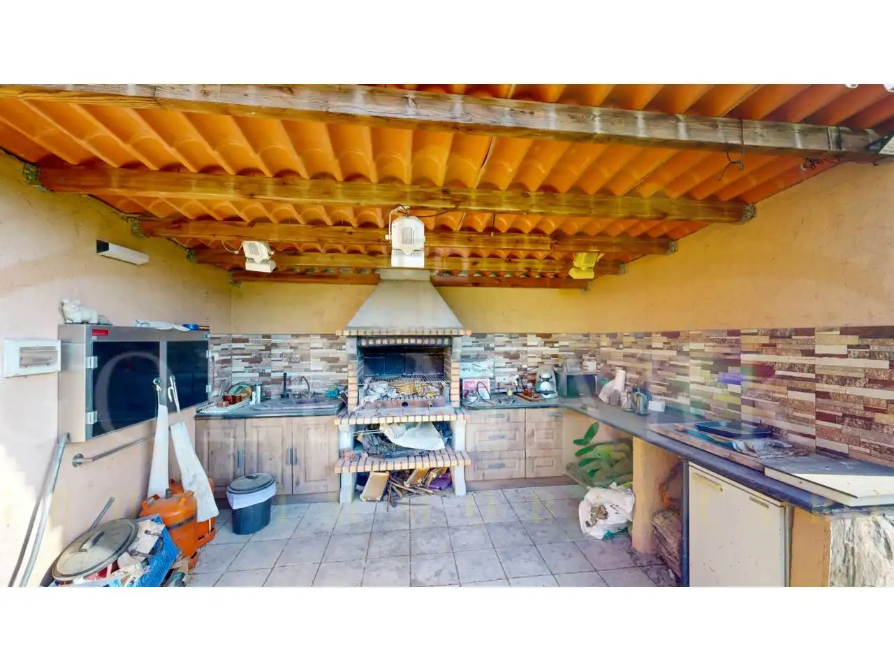 Cuina de Casa o xalet en venda en Sabadell amb Aire condicionat, Jardí privat i Terrassa