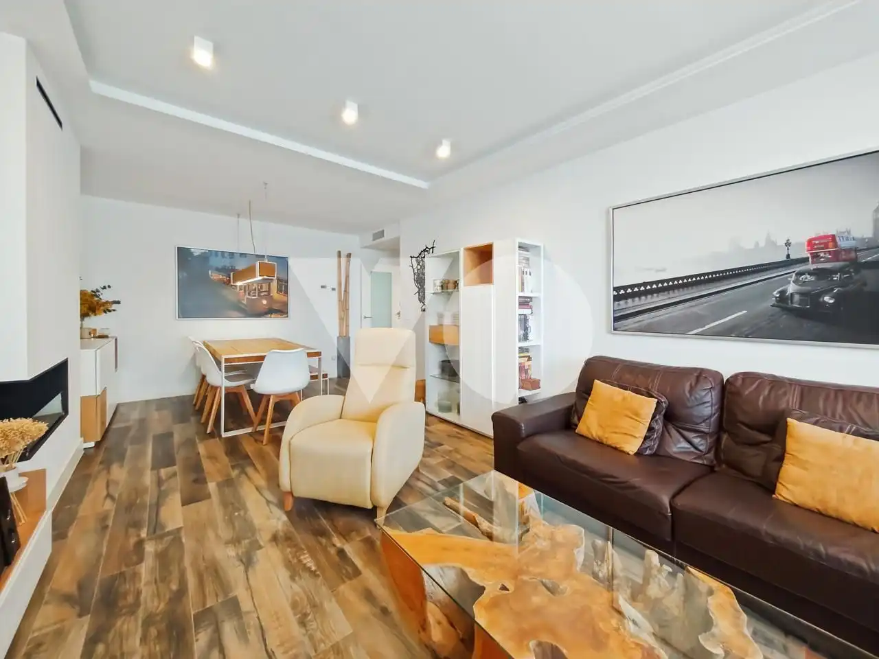 Sala d'estar de Àtic en venda en Madrid amb Aire condicionat, Calefacció i Jardí privat