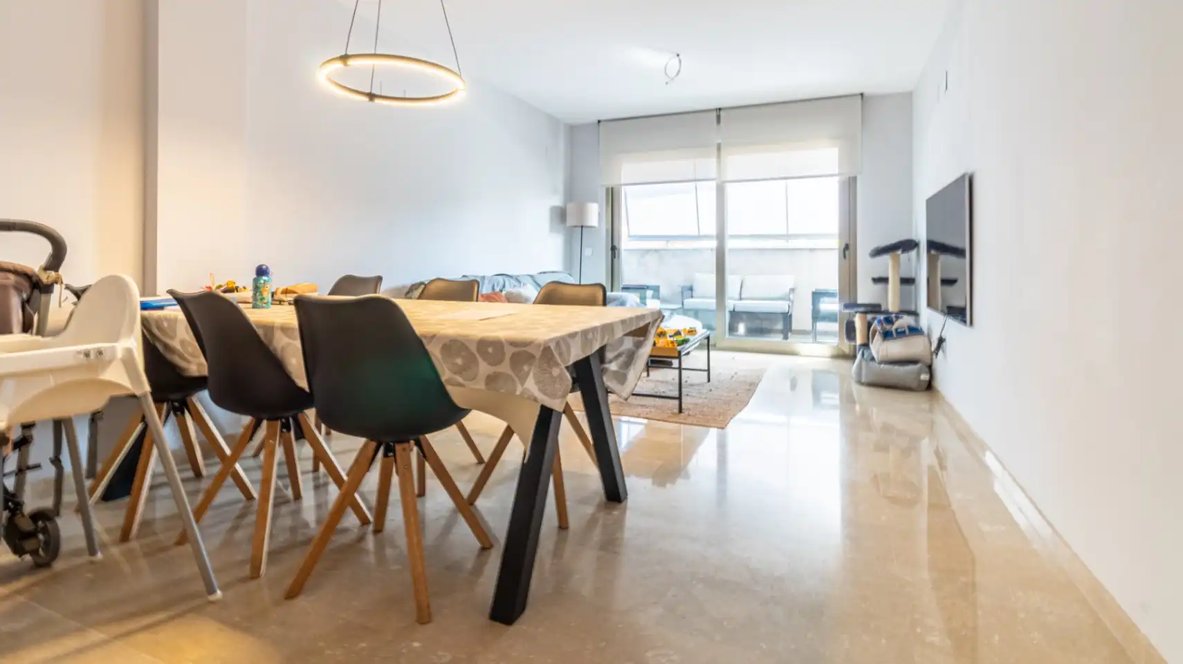 Dining room of Flat for sale in Dénia  with Air Conditioner, Heating and Terrace