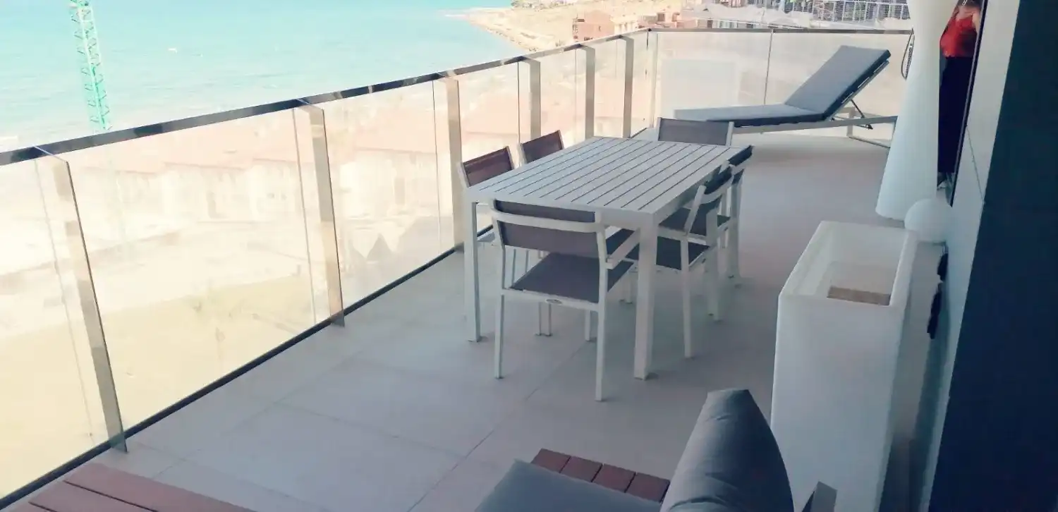 Terrace of Flat for rent in Alicante / Alacant  with Terrace, Storage room and Furnished