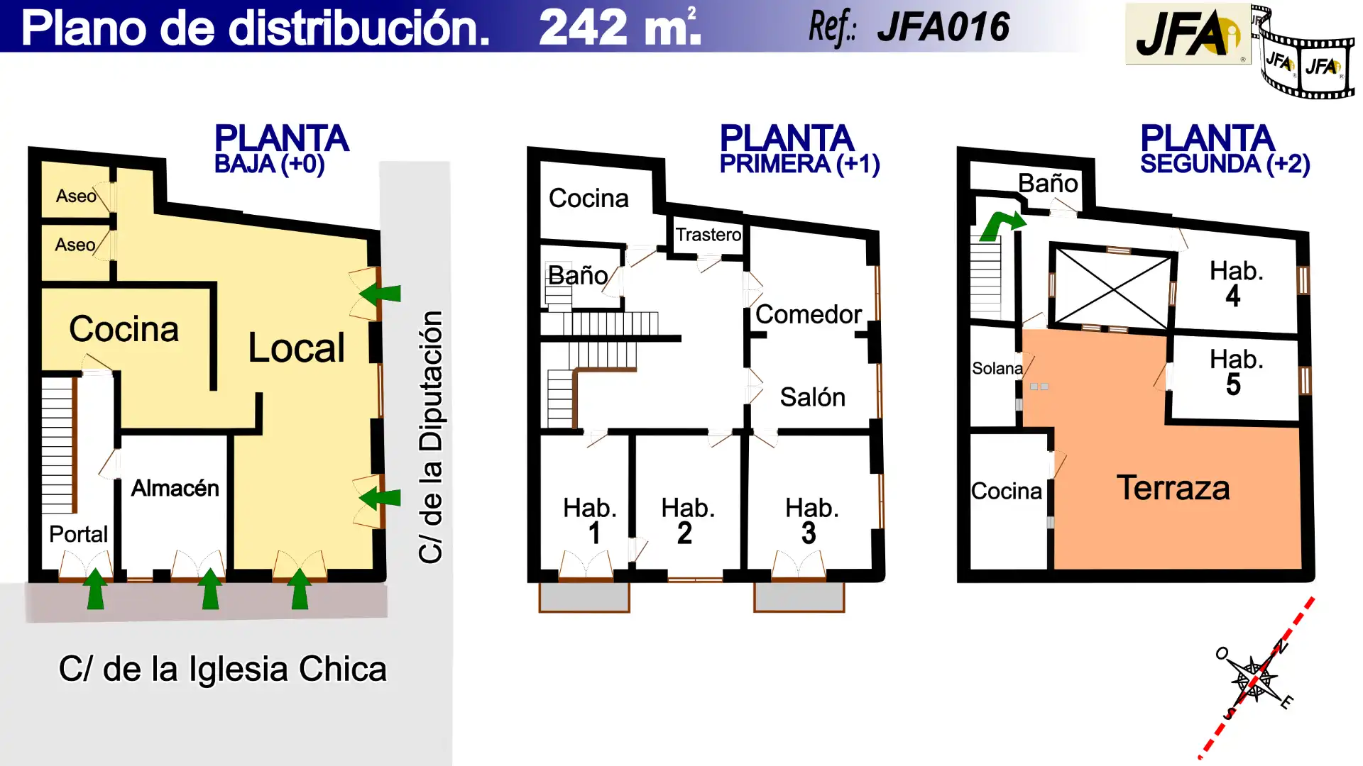 Casa amb terrassa en venda a Calle de la Iglesia Chica 3, imagen 2