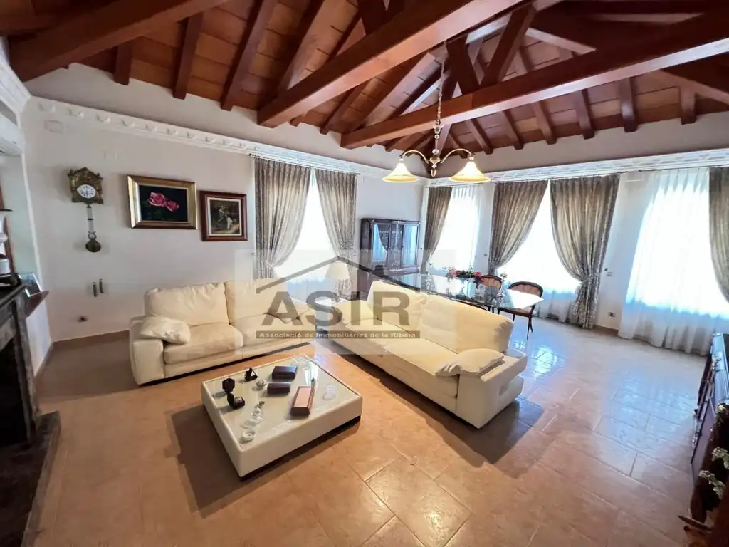 Sala de estar de Casa o chalet en venta en Alzira con Aire acondicionado, Terraza y Piscina