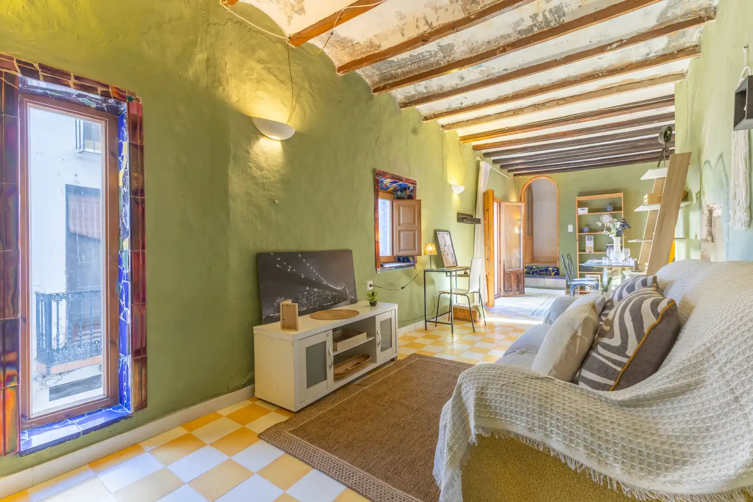 Sala de estar de Casa o chalet en venta en Algar de Palància con Parquet, Terraza y Trastero