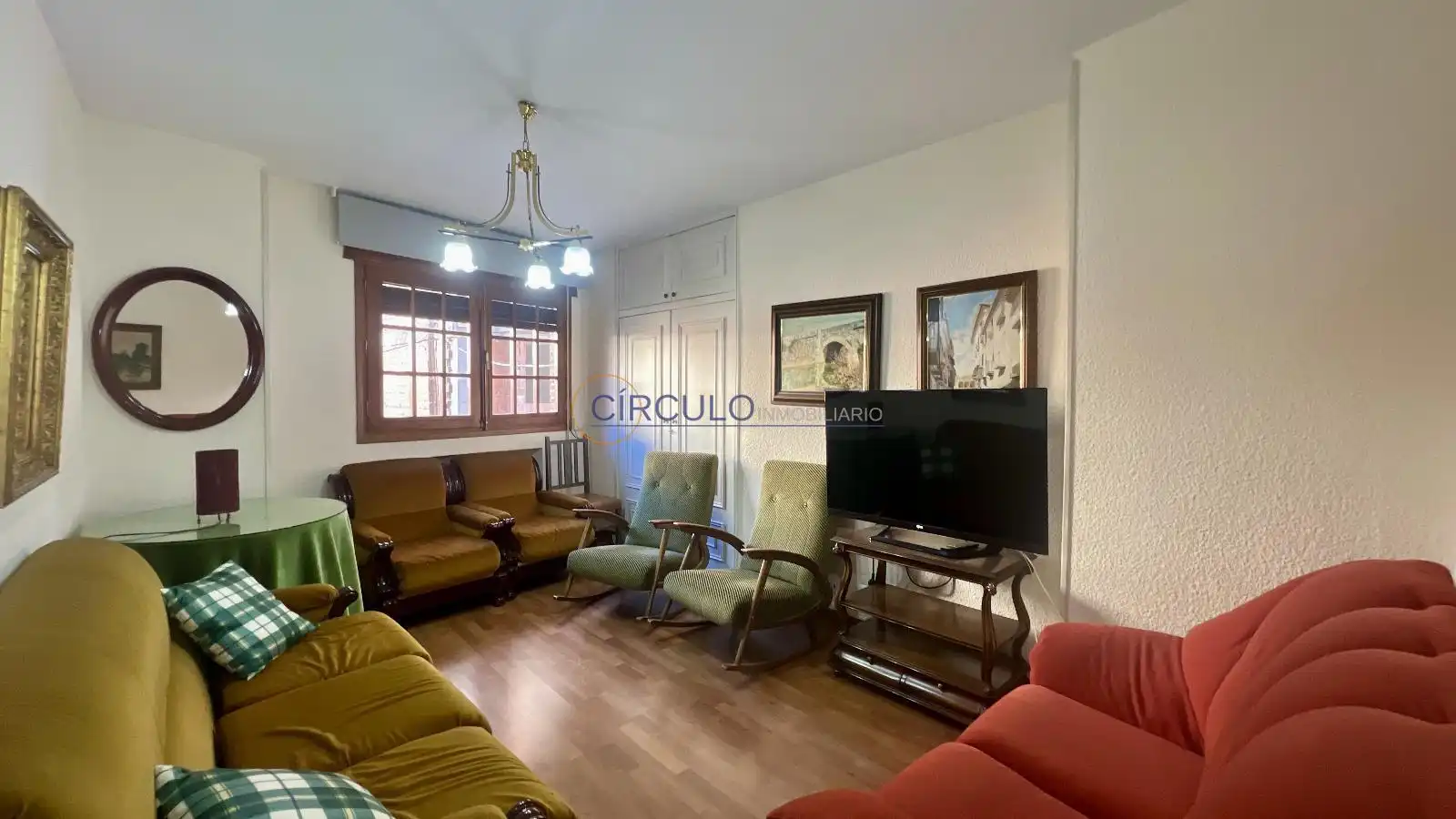 Sala de estar de Piso en venta en Lorca con Calefacción, Trastero y Amueblado