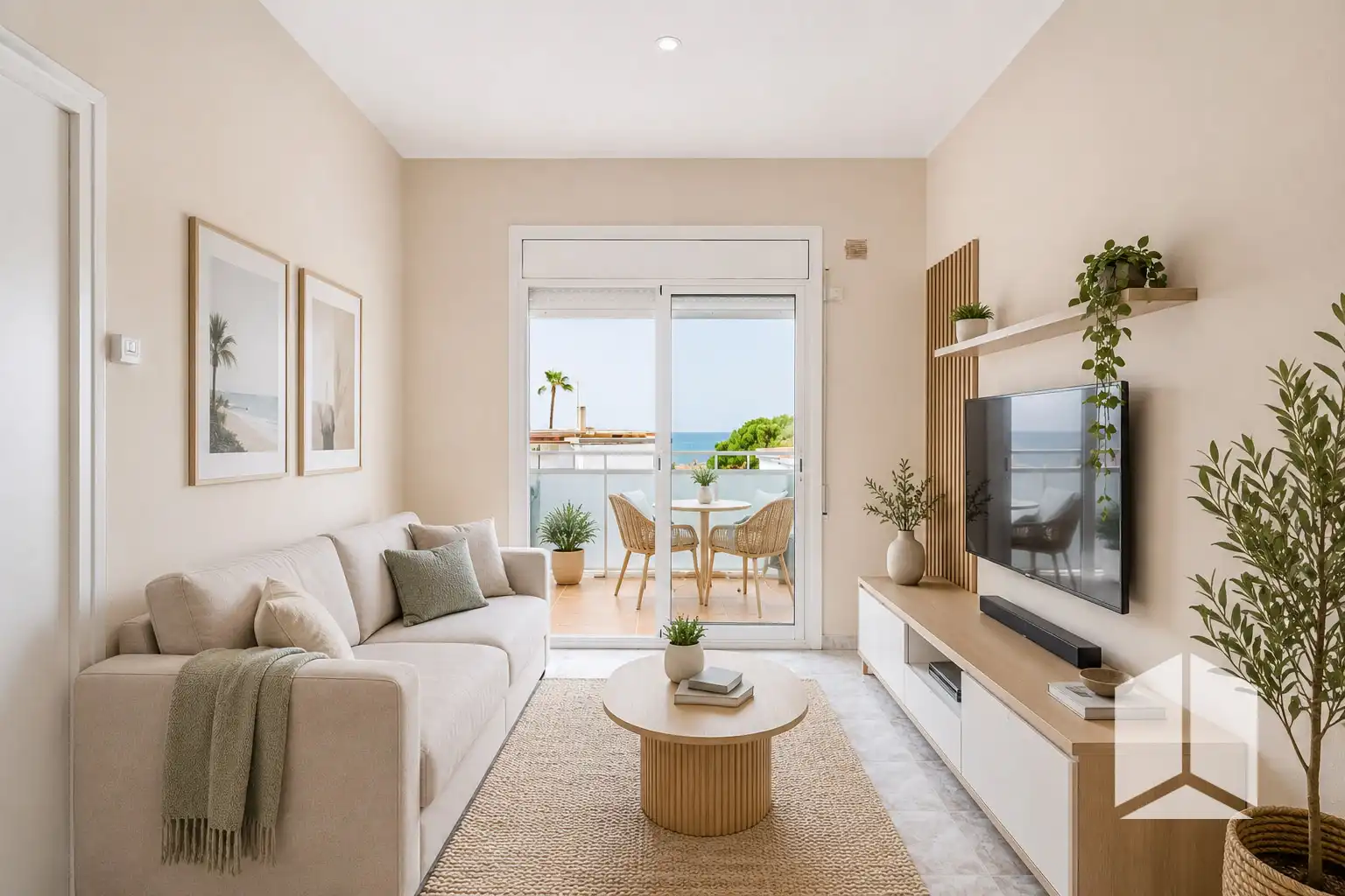 Living room of Attic for sale in Castelldefels  with Heating, Swimming Pool and Balcony