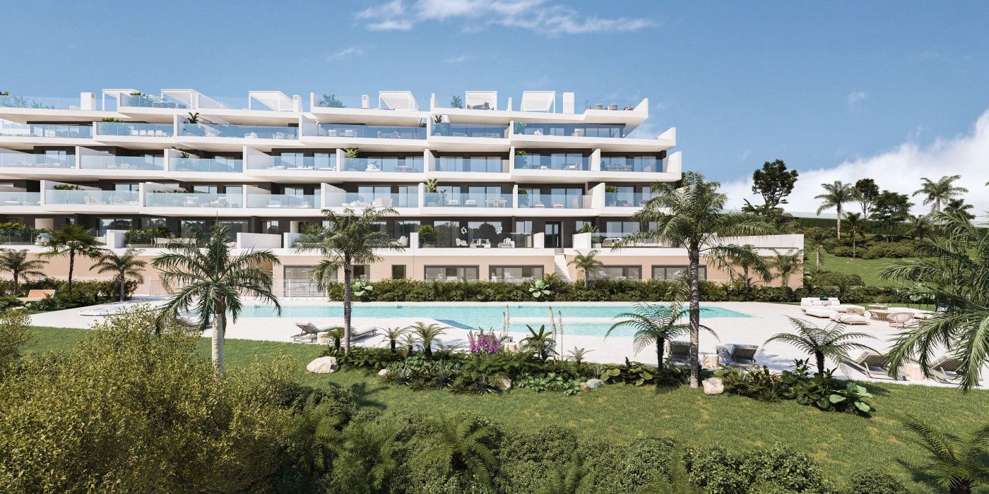 Vista exterior de Planta baixa en venda en Manilva amb Aire condicionat, Terrassa i Piscina