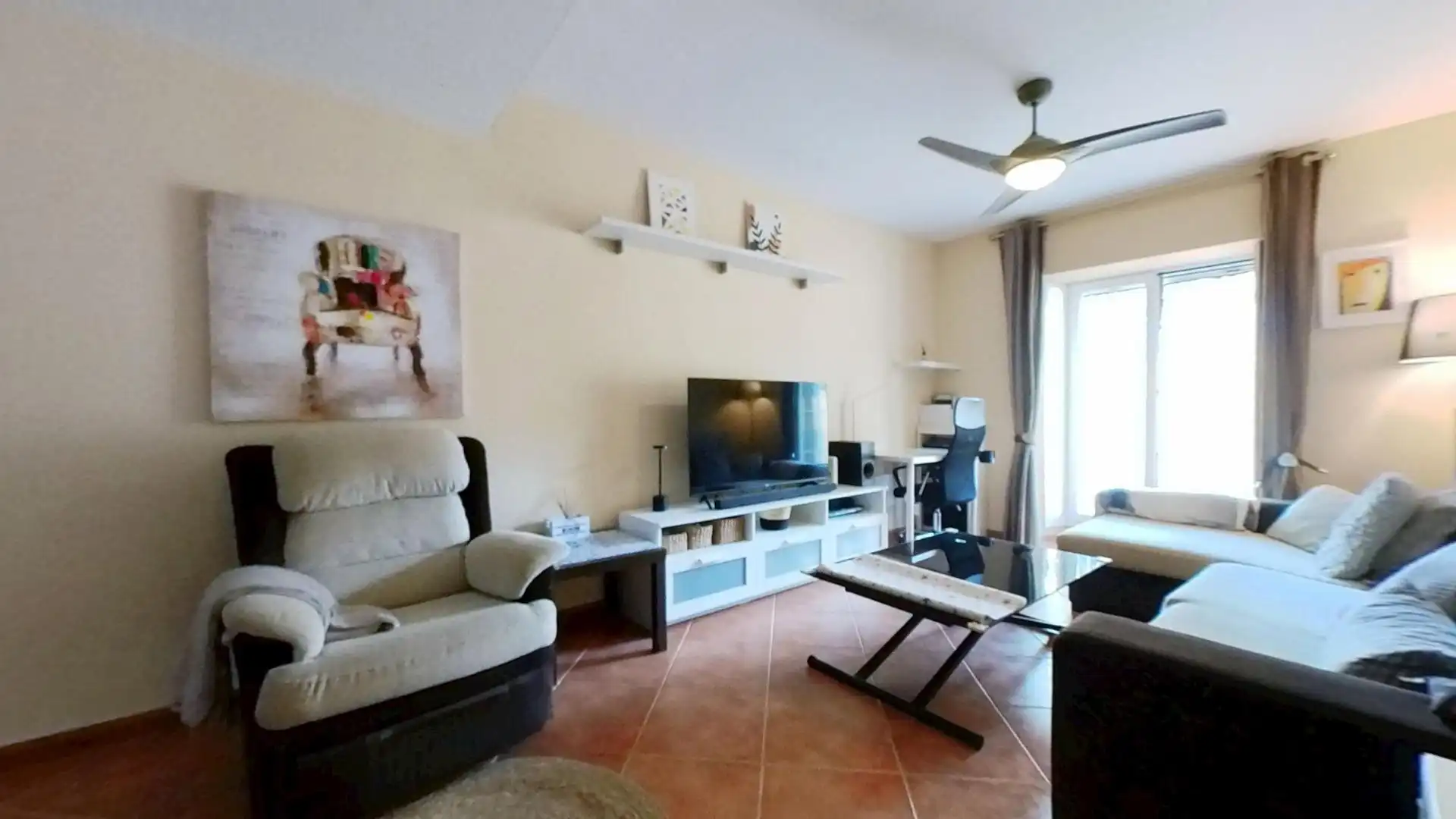 Sala d'estar de Casa adosada en venda en Rincón de la Victoria amb Aire condicionat, Calefacció i Terrassa