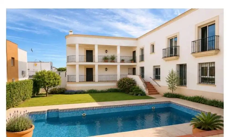 Exterior view of Apartments for sale in Aznalcázar  with Private garden, Balcony and Community pool