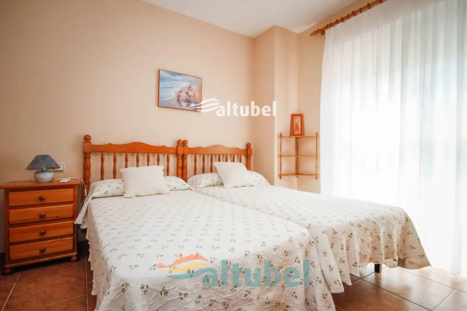 Dormitori de Apartament en venda en Peñíscola / Peníscola amb Terrassa, Piscina i Moblat