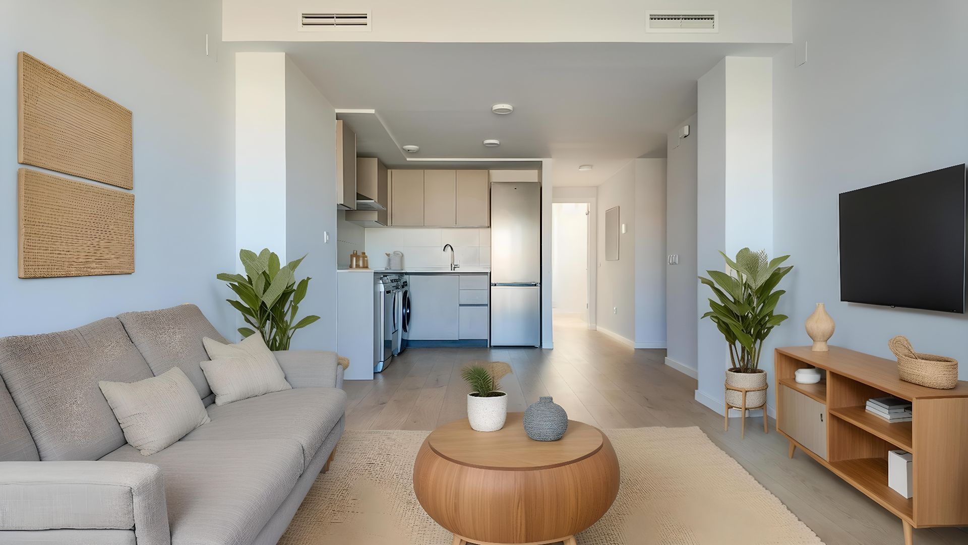 Living room of Flat for sale in Benetússer  with Air Conditioner, Heating and Terrace