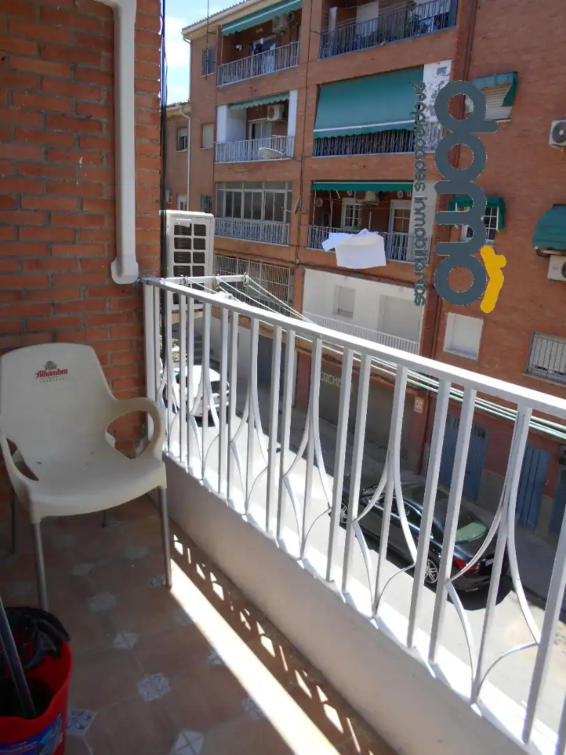 Balcony of Flat for rent in Granada  with Air Conditioner, Parquet flooring and Furnished