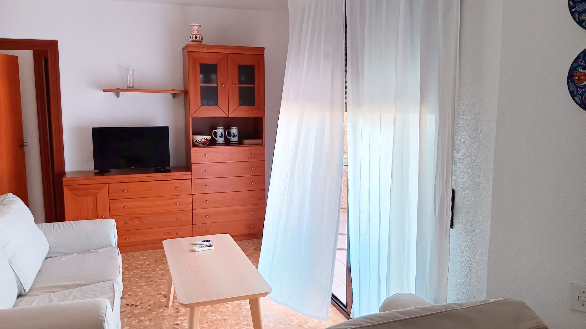 Bedroom of Apartment to rent in Sueca  with Air Conditioner, Private garden and Terrace
