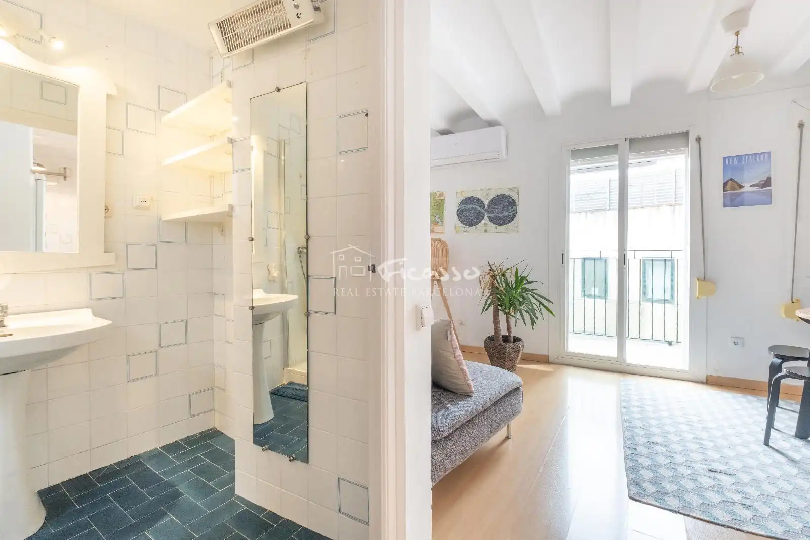 Habitación de Piso de alquiler en Barcelona con Aire acondicionado, Calefacción y Parquet