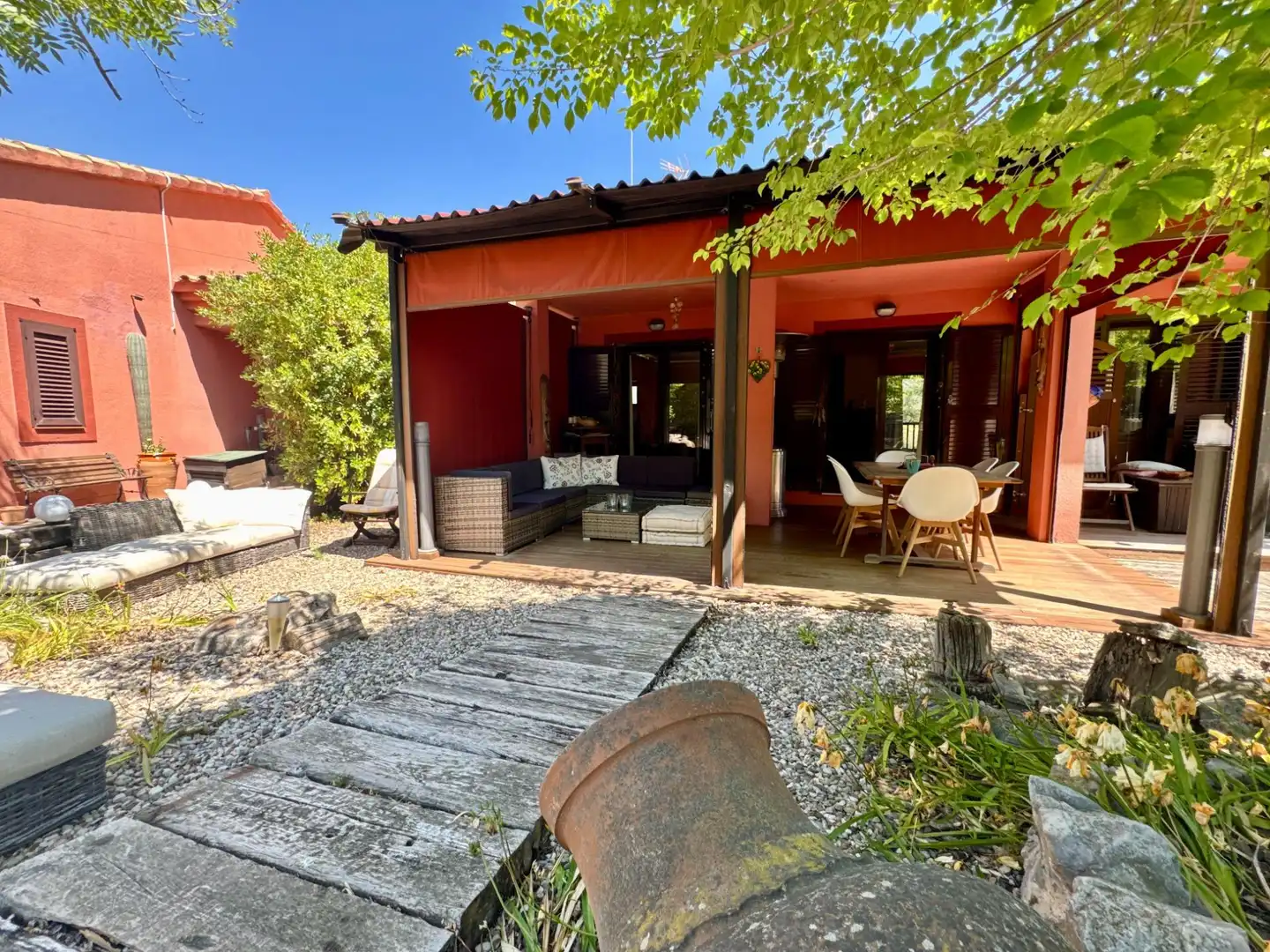 Terrassa de Casa o xalet en venda en Olivella amb Calefacció, Jardí privat i Terrassa