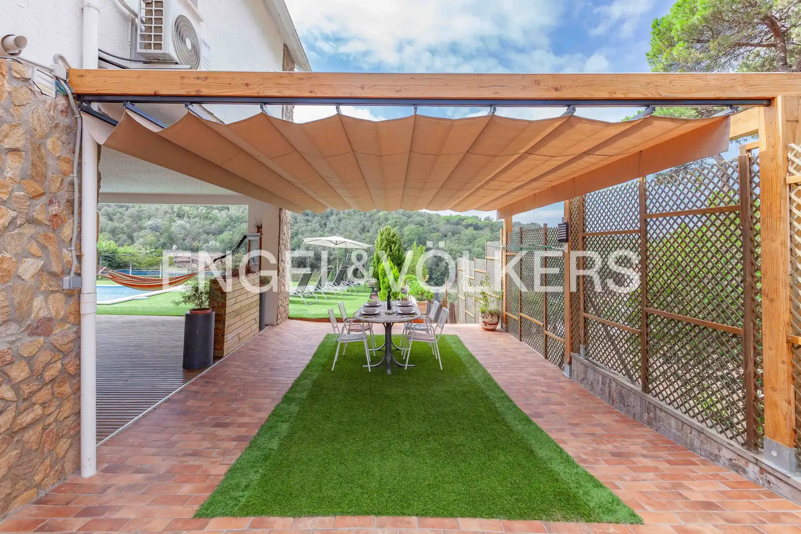 Terraza de Casa o chalet de alquiler en Llinars del Vallès con Aire acondicionado, Calefacción y Jardín privado