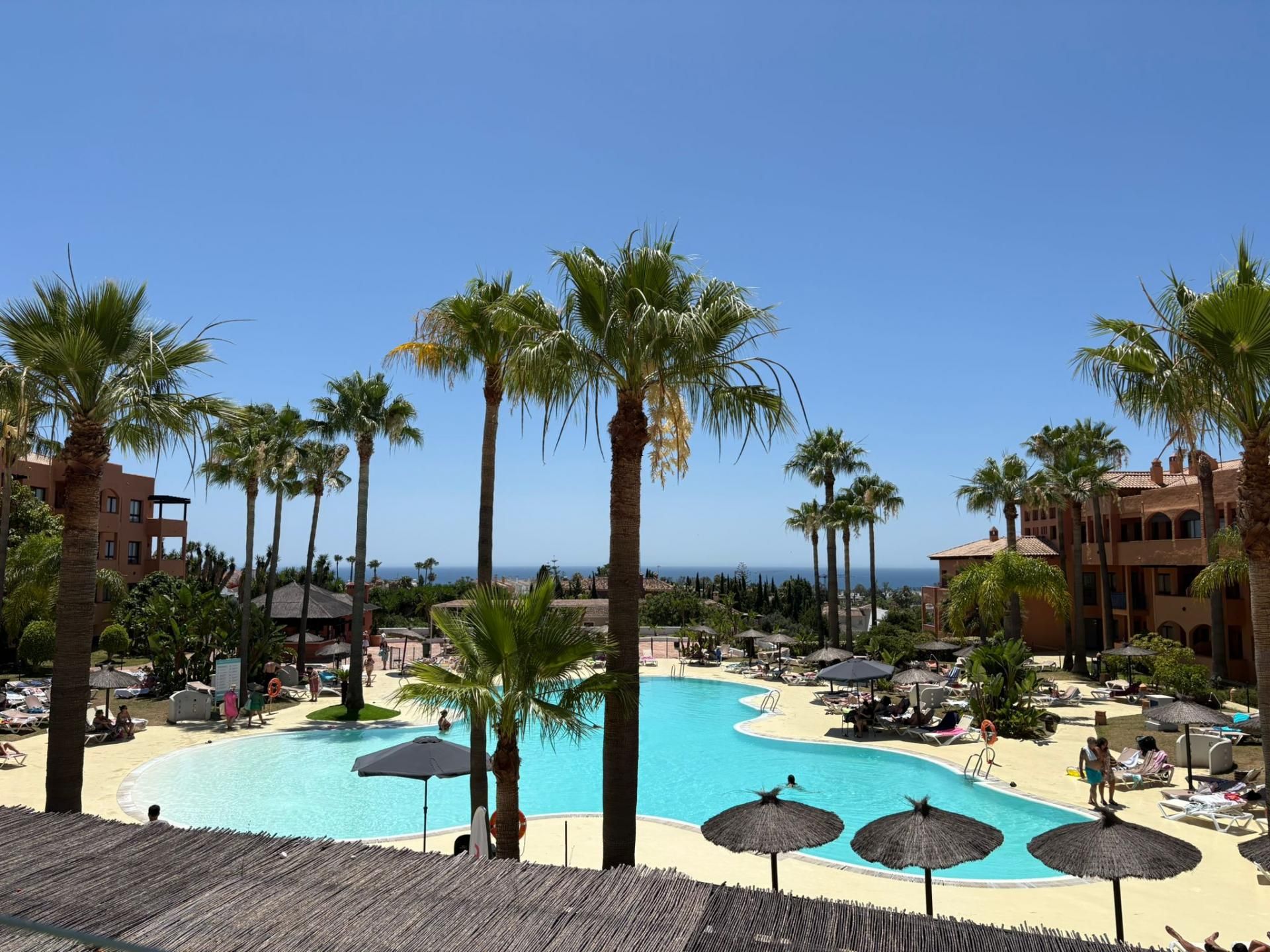 Swimming pool of Apartment for sale in Benahavís  with Private garden, Alarm and Community pool