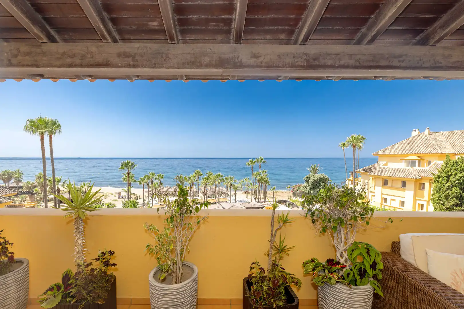 Terrasse von Dachboden zum Verkauf in Marbella mit Klimaanlage, Heizung und Terrasse