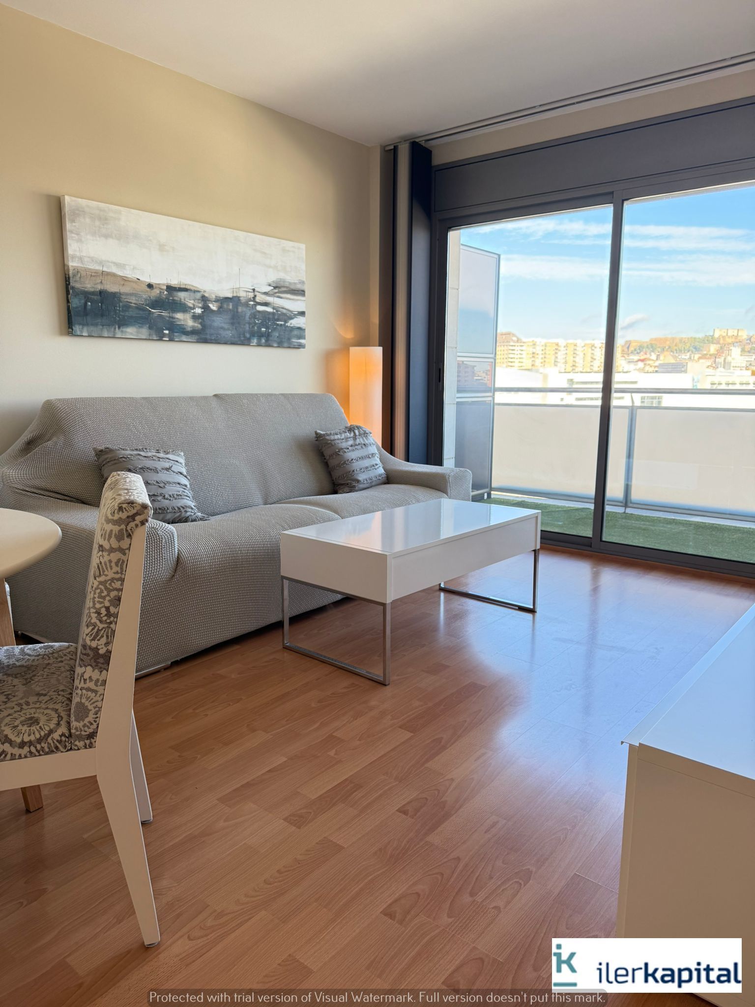 Sala d'estar de Apartament de lloguer en  Lleida Capital amb Aire condicionat, Calefacció i Moblat