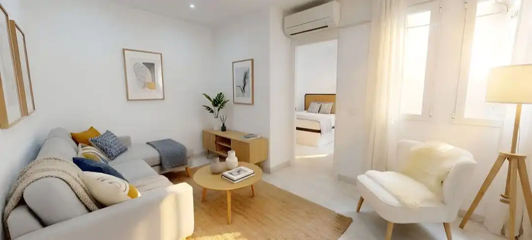 Sala de estar de Piso en venta en Madrid con Aire acondicionado, Calefacción y Amueblado
