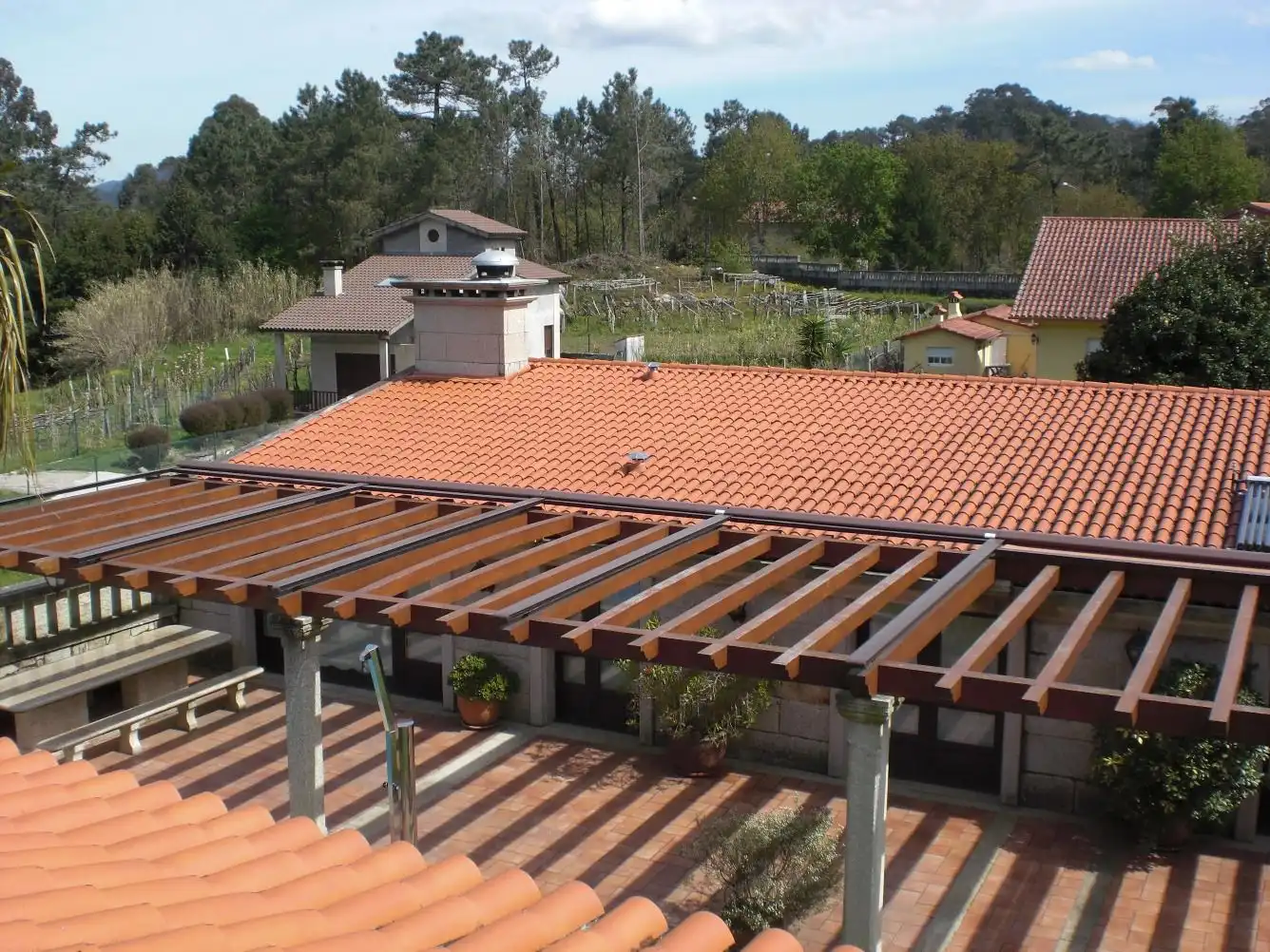 Terrasse von Haus oder Chalet zum Verkauf in Gondomar mit Heizung, Privatgarten und Parkett