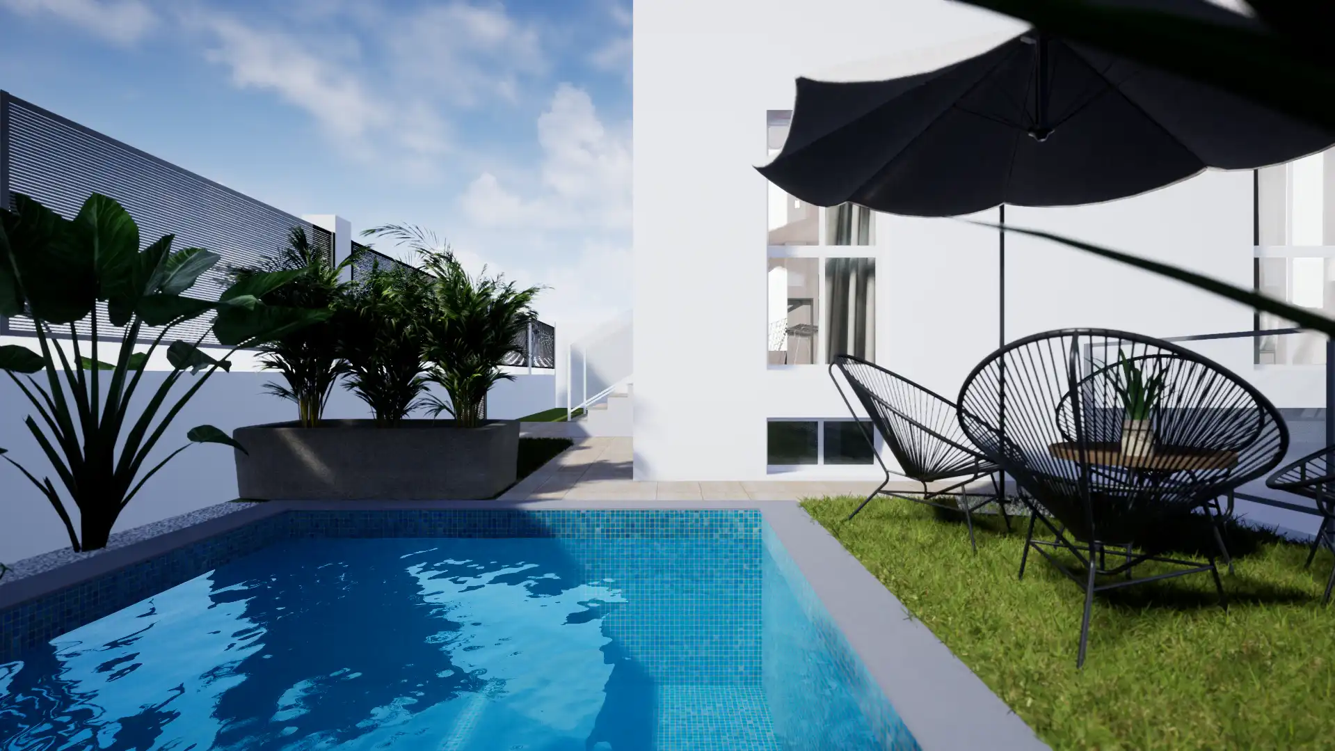 Swimming pool of Residential for sale in Badajoz