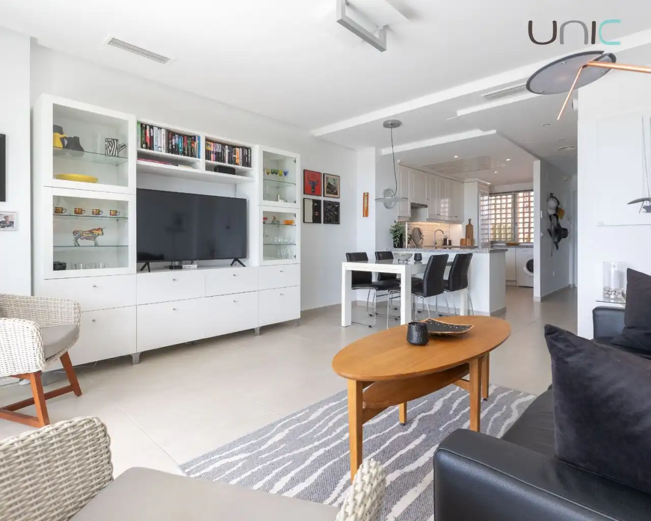 Sala d'estar de Apartament en venda en Polop amb Aire condicionat, Calefacció i Jardí privat
